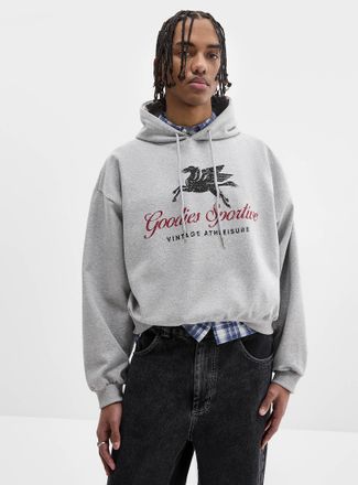 Djab Mens Pegasus graphic cropped hoodie Imported from Seoul