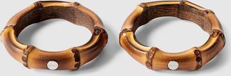 Gucci Bamboo Napkin Holder, Set Of Two, Brown
