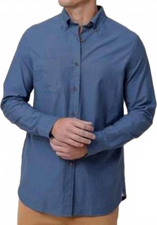 Southern Tide East Coast Oxford Sportshirt In Dress Blue