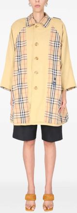 1/OFF check pattern coat - Neutrals