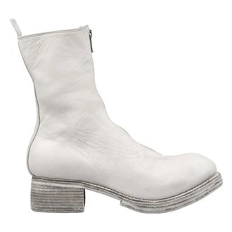 Guidi Schoenen, Heren, Grijs, 45 EU, Leer, Front Zip High Top Boots