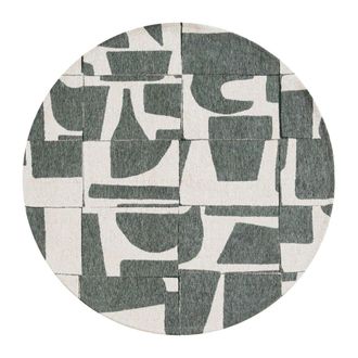 Louis De Poortere Alfombra de poli&eacute;ster verde, 240x240 cm