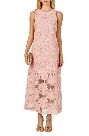 endless rose Texture Sleeveless Maxi Dress in Pink at Nordstrom, Size X-Small