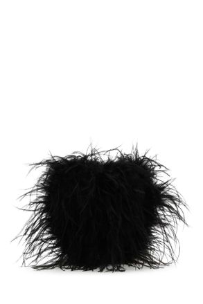 Alexander Wang Feather Clutch - Black