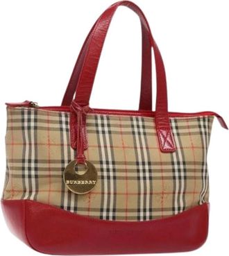 Burberry Pre-owned Handbags, female, Multicolor, Size: ONE SIZE Pre-owned Canvas handbags