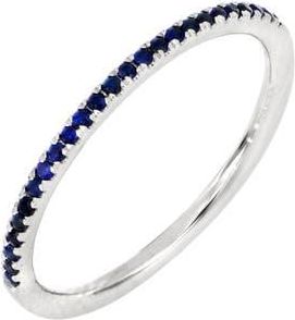 Bony Levy Stackable Sapphire Ring in 18K White Gold Sapphire at Nordstrom, Size 7.5