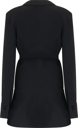 The Attico Womens Dress Crepe Chemisier Black Viscose