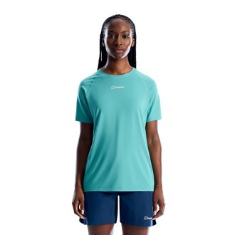 Berghaus T-Shirt BERGHAUS BOWBURN TECH TEE AF, Damen, Gr. XXL, calgary blau, Jersey, Obermaterial: 94% Polyester, 6% Elasthan, normal, Rundhals, Shirts T-Shirt