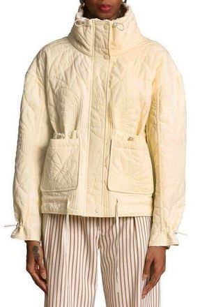 Avec Les Filles Floral Quilted Jacket in Butter at Nordstrom Rack, Size X-Small