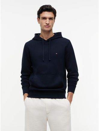 Tommy Hilfiger Mens Essential Terry Pullover Hoodie - Navy Blue - XXL