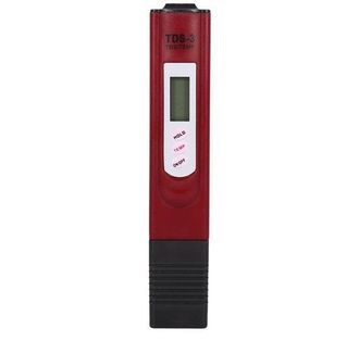 OEM Dailygoods - Medidor De Calidad Del Agua Tds - Medidor Digital De Dureza Para Acuarios Y Piscinas - 0-9990 Ppm Con Pantalla Lcd (rojo)