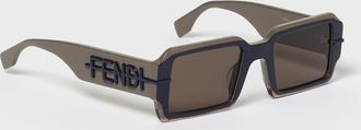 Fendi Occhiali da sole in acetato con logo Fendi