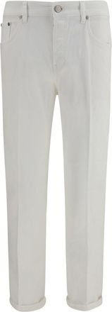 Pantaloni Torino White Mid Rise Jeans