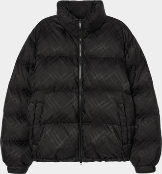 Burberry Highlands Check Down Jacket