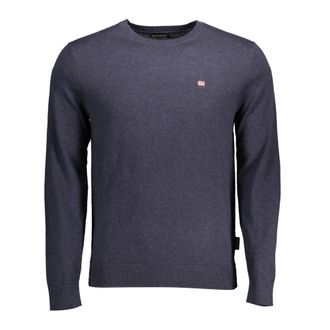 Napapijri Clothing - male - Napapijri - Round-neck Knitwear - Blue - 2XL - Knitwear