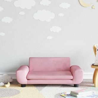 vidaXL Vidaxl - Sof&aacute; Para Ni&ntilde;os De Terciopelo Rosa 70x45x33 Cm