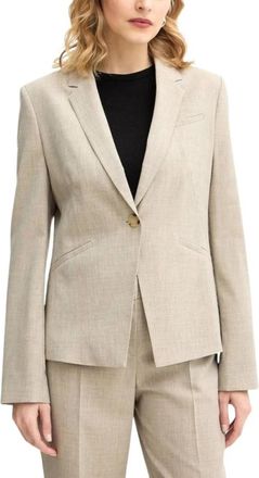 HUGO BOSS Blazer - Dames - Blazers - Beige - L - Jassen