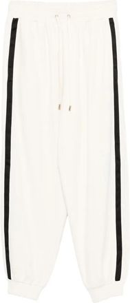 Liu Jo Pantaloni con banda laterale - Bianco