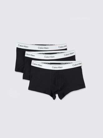 Calvin Klein Set di due boxer in cotone stretch con vita logata