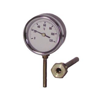 DIFF Eyewear Diff - Termometro Rotondo A Immersione Radiale 0-120&deg;c &Oslash; 80mm