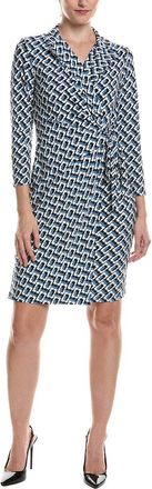 Anne Klein Wrap Printed Dress