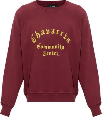 Willy Chavarria Community Center Standard Crewneck - Sweatshirts & Hoodies - Hombre - Rojo - L