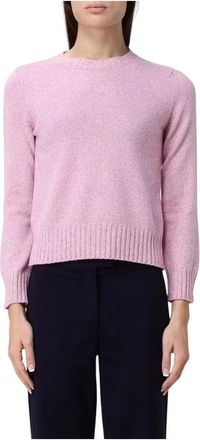 KANGRA Crew Neck Sweater - Dames - Ronde hals truien - Roze - S - Katoen - Truien & Vesten