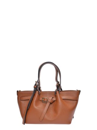 Luisa Vannini Brown Rundleer Tas