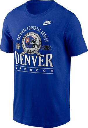 Nike Denver Broncos Rewind Essential Nike Mens NFL T-Shirt in Blue | N1994DA8WV-R8L