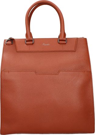 Pineider Herrens Handtaschen Orange Leder