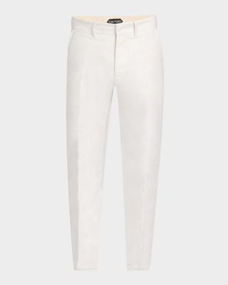 Tom Ford Men & apos;s Brushed Cotton-Satin Chino Pants