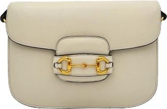 Gucci Pre-owned Vintage Schoudertas - Dames - Vintage Schoudertas - Beige - ONE Size - Leer - Vintage