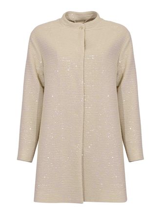Herno Coat With Ivory Sequins
