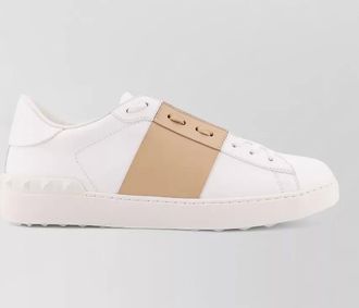 Valentino Garavani leather sneakers iconic stripe rubber studs
