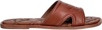 Zadig&Voltaire Beach Monogram Mules - Dames - Sandalen - Bruin - 37 EU - Leer - Schoenen