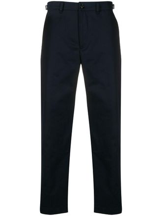 Diesel slim-fit logo chinos - men - Cotton/Spandex/Elastane - 27 - Blue