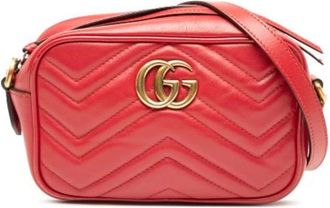 Gucci Pre-owned Cross Body Bags, female, Red, Size: ONE SIZE Pre-owned Vintage Cross Body Bag