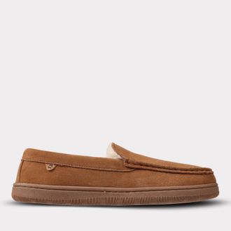 Lamofootwear Mens Classic Harrison Slip-On Moccasin In Chestnut