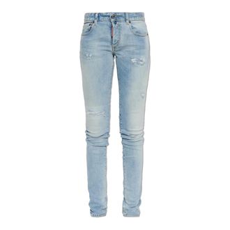 Dsquared2 Jeans, Dames, Blauw, S, Katoen, Super Skinny Jeans