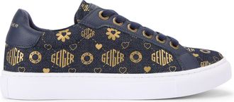 Kurt Geiger Womens Denim Kgl Slim Cupsole Sneakers - Blue - Size UK 3