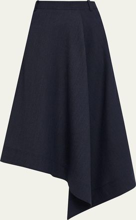 A.L.C. Gael Asymmetric Midi Skirt