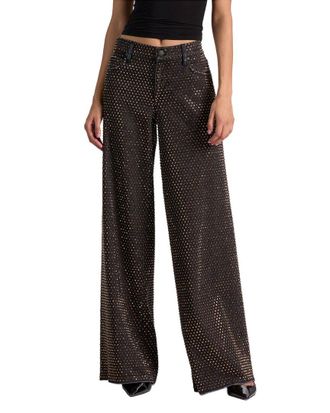 Alice & Olivia Alice + Olivia Amazing Low-Rise Embellished Baggy Jean