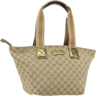 Gucci Pre-owned Tote Bags, female, Beige, Size: ONE SIZE Pre-owned Vintage Tote Bag