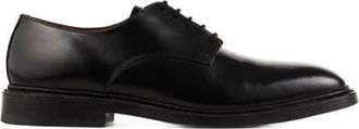 Sandro Glazed leather derbies in Black at Nordstrom, Size 44D Eu