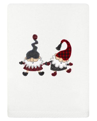Linum Home Textiles Christmas Gnomes - Embroidered Luxury Turkish Cotton Hand Towel