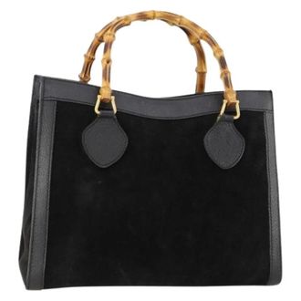 Gucci Borsa a mano vintage in pelle scamosciata Pre-owned - - Pre-owned - Donna - Nero - ONE SIZE