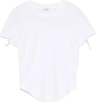 Covert Tie-detail Curved-hem T-shirt