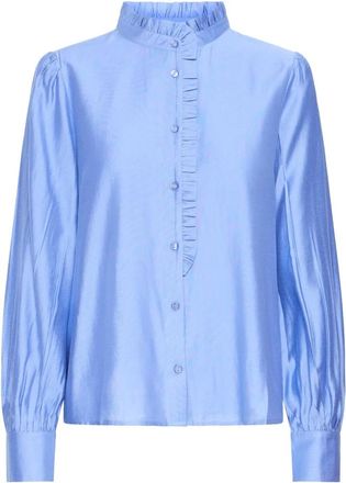 Ichi Camicia Ihkarlani SH - - Blouses & Shirts - Donna - Blu - 2XL