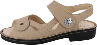 Finn Comfort Costa Sandaal - Dames - Schoenen - Beige - Maat: 36 EU Leer