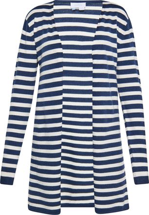 Usha Vest Dames marine wit